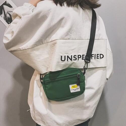 Korean Fashion Flap Small Bag For Women New Hot Sell Crossbody Bags Womens Nylon Bag Shoulder Bag Ladies Phone Bag Purses Bolso