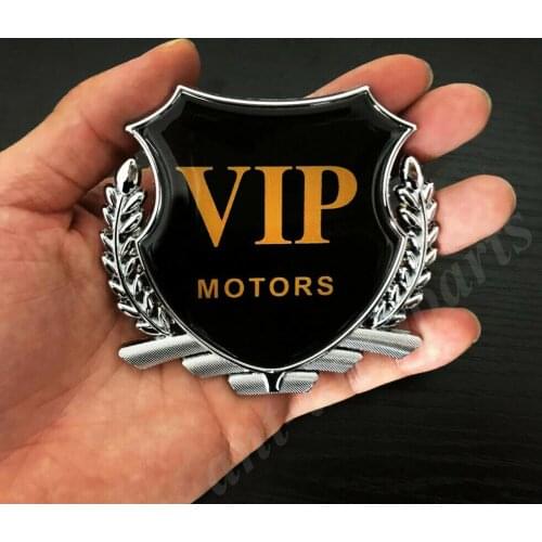 3D Metal VIP MOTORS Luxury JDM JP Car Trunk Window Emblem Badges Decal Sticker