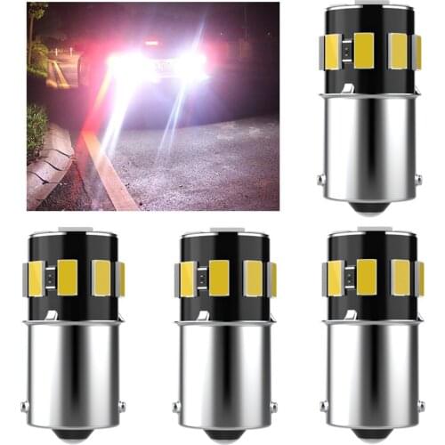 4pcs 1156 P21W BA15S 7506 R10W High Quality 5630 LED Auto Brake Lamps Car Daytime Running Light Reverse Bulbs Turn Signals