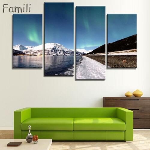 4PCS HD Printed ringerike norway ringerike Painting Canvas Print room decor print poster picture canvas Free shipping