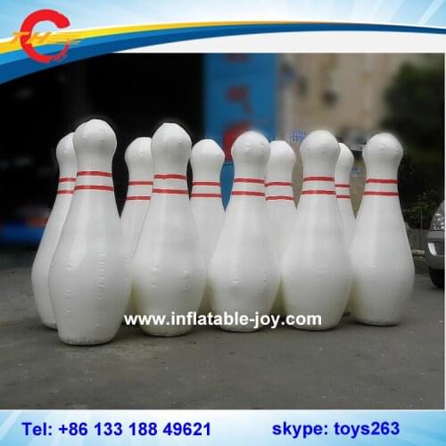 Free shipping inflatable bowling pins for sale / bowling pins for zorb ball play/ custom make inflatable bowling stand sport
