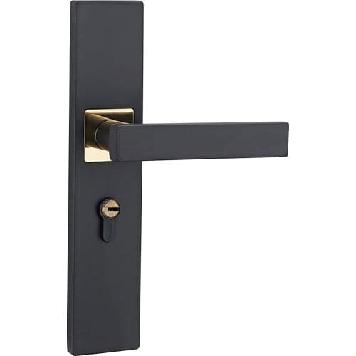 Mute Door Lock Mute Spring Door Lock Solid Square Tongue Bearing Linkage Noiseless Doorlock For Office Home