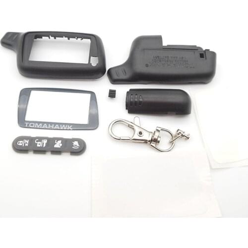 Russia version X5 case keychain for tomahawk X5 lcd remote controller two way car alarm system free shipping
