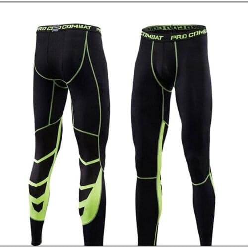 Trousers Male Sports Jogging Pants Men Skinny Compression Pants Men Leggings Fitness Sport Leggings Mesh Gym Leggings Men Tights