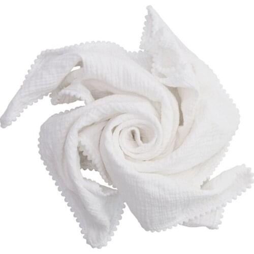 Y1QF Baby Hairball Swaddle Wrap Soft Cotton Muslin Receiving Blanket Bath Towel Gift