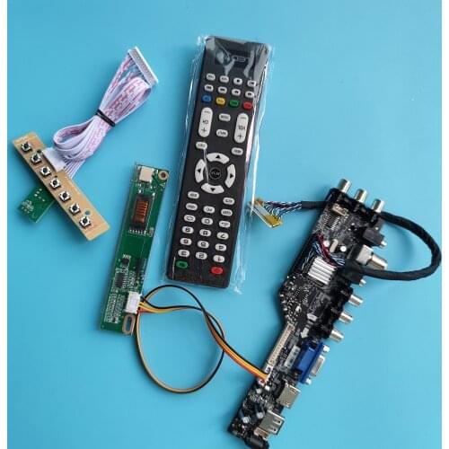 For LP154W01/B154EW08 1280X800 LCD panel1driver Controller lamps Board 30pin DVB-T2 HDMI DVB-T DVB-C TV VGA USB AV RF