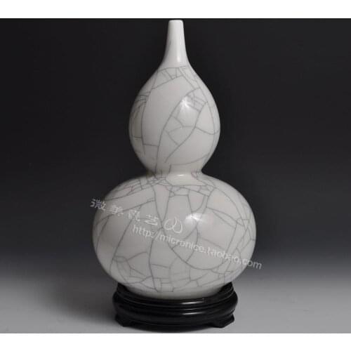 Glaze antique porcelain bottle gourd gourd ornaments art creative ceramic Retro Classic Hotel