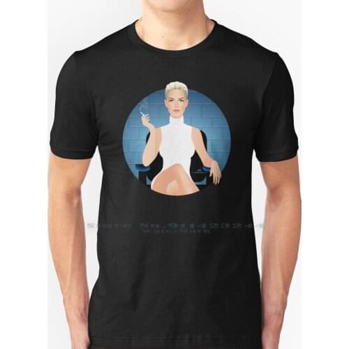 Ice Blue T Shirt 100% Pure Cotton Alejandro Mogollo Art Alejandromogolloart Alemogolloart Icepick Blonde Dangerous Movie