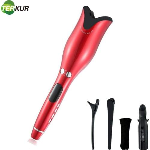New 1 Inch Auto Hair Air Spin Curl Ceramic Rotating Electric Hair Curlers Automatic Curling Iron for Hair Types tool Rose Type