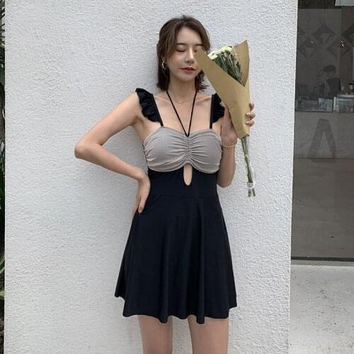 Swimsuits Women Summer Swimming Costume Surfing Monokini Bikini Swimsuit One Piece Womens Rash Guard Korea Condole Edge Print