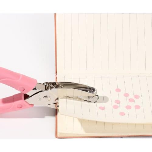 1.5/3/6mm Mini Metal Single Hole Paper Cutter DIY Craft Scrapbook Binding Stationery Heart Circle Shape Hole Punch Hand Tool