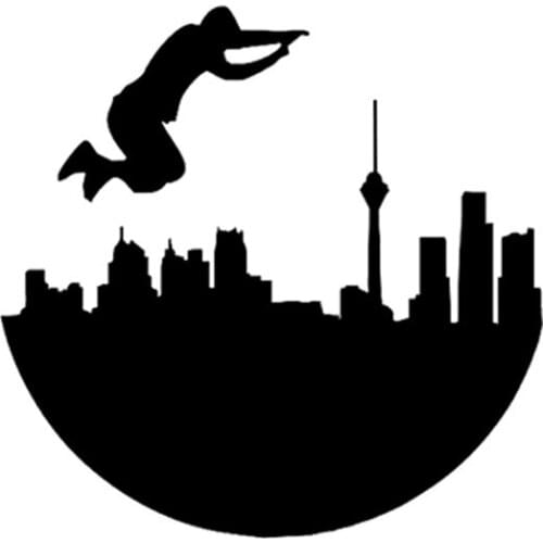 Fun Breakdancing Sports Silhouette Car Stickers PVC Personality Fashion Body Windows Exquisite Decals Waterproof Decoration