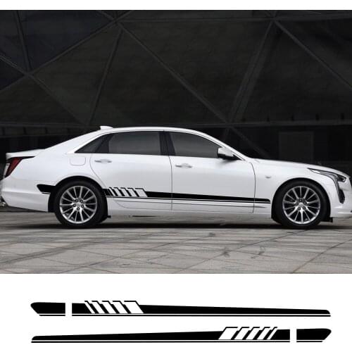 For Cadillac ATS CTS Escalade XTS XT4 XT5 CT6 2Pcs Car Side Door Stickers Auto Vinyl Film Decals Styling Car Tuning Accessories