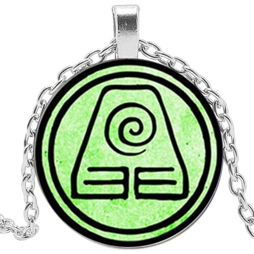New Avatar The Last Airbender Necklace Kingdom Jewelry Aviation Nomad Fire And Water Tribe Pendant Glass Dome Necklace