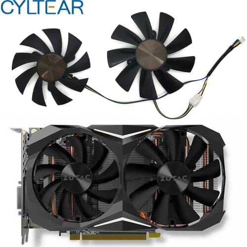 87MM GA92S2H 100MM GAA8S2H GAA8S2U 4Pin Cooler Fan For ZOTAC GTX 1060 1070 Ti MINI HA 1080 Ti MINI Dual Graphic Card Cooling Fan