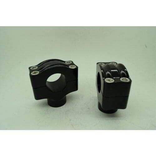Black Universal 7/8 22mm Fit For Motorcycle Bike Handlebar Riser Clamp Taper 1 inch handlebar risers raisers