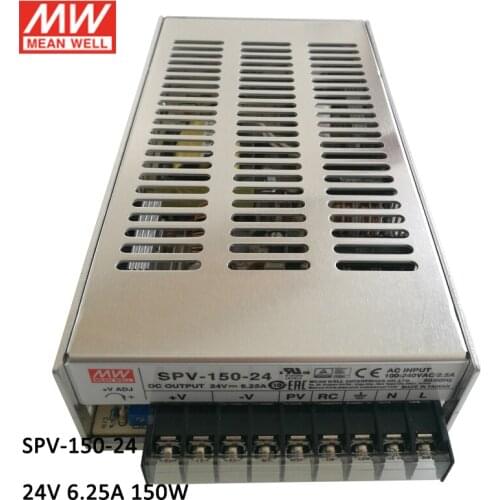 MEAN WELL SPV-150-24 6.25A 150W 24V voltage programmable Single Output Power Supply with PFC Function remote ON-OFF control