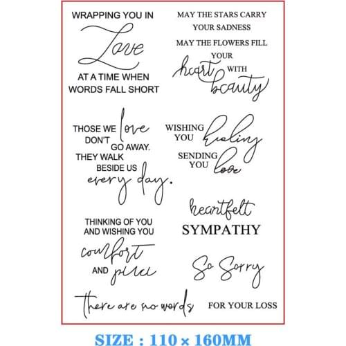 English World Background Craft Transparent Silicone Stamp for Scrapbooking DIY Photo album Decorative Card Making Clear Stamps