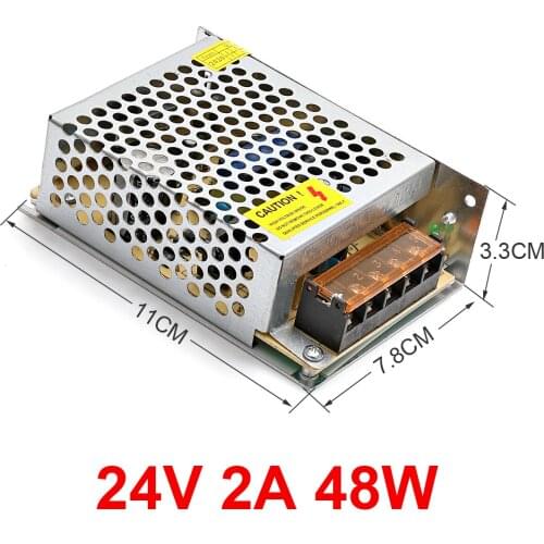Adjustable AC / DC 24V 10W 15W 25W 36W 48W 72W 5a 10a 25a regulated switching module power supply SUSWE