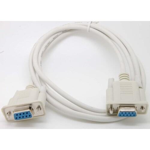 Serial RS232 Null Modem Cable Female to Female DB9 5ft direct connection new