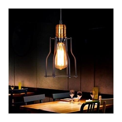 Nordic Loft Style Iron Droplight Industrial Edison Vintage Pendant Lamp Dining Room RH Hanging Light Fixtures Indoor Lighting