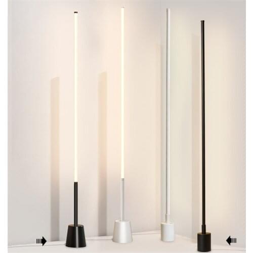 Modern Vertical Floor Lamp Nordic Minimalist 360 Degree Super Bright Corner Stand Light Tool Living Room Bedroom Bedside Lamp