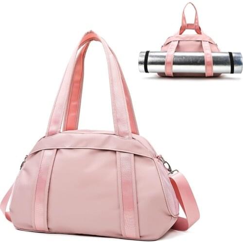Dry Wet Fitness Bag Yoga Mat Gym Bags Nylon Training Shoulder Bag Travel Swim Women Gym Handbag Crossbody Yoga Mat Bag