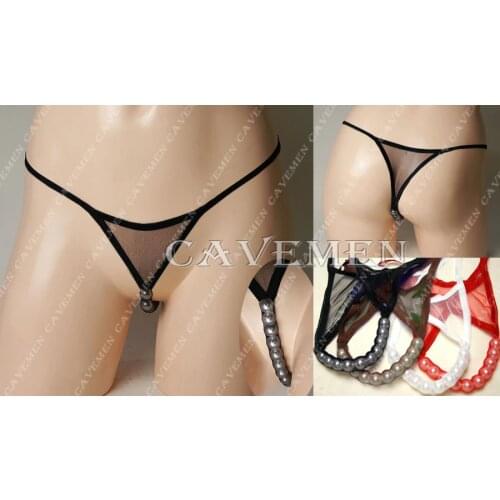 Massage Tubular 1.5cm Pearl Concise * 2459 *Ladies Thongs G-string Underwear Panties Briefs T-back Swimsuit Bikini Free Shipping