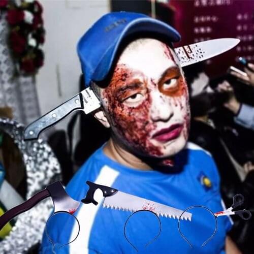 Horror Headband Scary Knife Halloween Carnival Masquerade Accessories Props Halloween Party Decoration