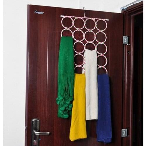 9/12/16/28 Holes Scarf Hanger Multi Scarves Display Hang Ties Belt Organize Circle Storage Holder Clothes hanger