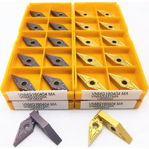 VNMG160404 MA VP15TF UE6020 US735 Carbide inserts for external turning tools VNMG 160404 CNC machine tools lathe parts tools