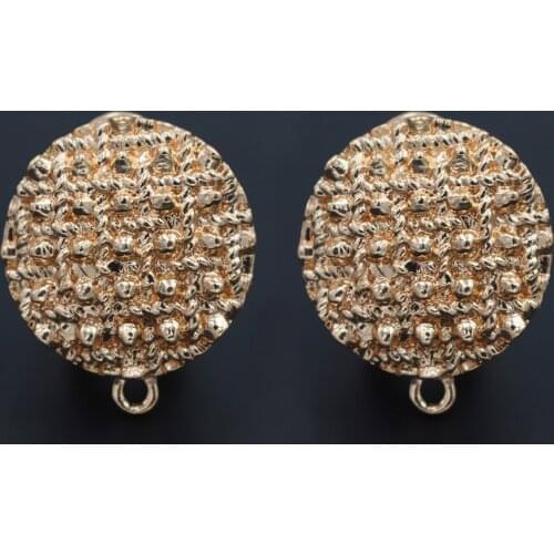 10pairs Fashion Women Hanging on Earrings Post Connectors Linkers Circle Charms DIY African Chile Dangle Tassel Earrings Making