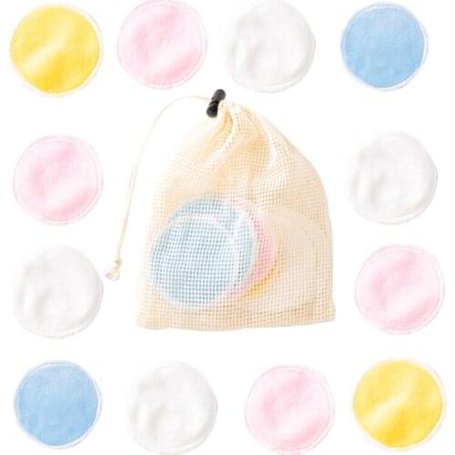 16PCS Washable Makeup Remover Pads Cleansing Cotton Reusable Face Skin Care