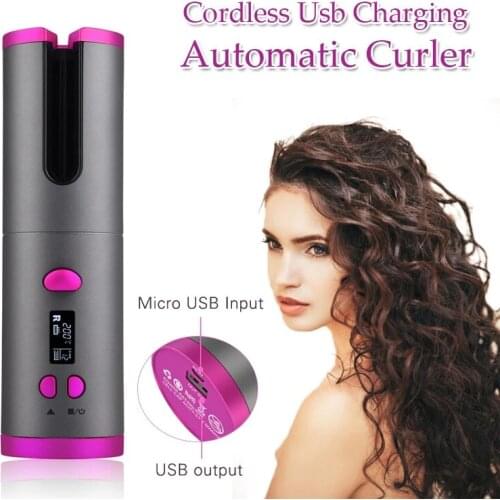 Clearance Sale]Electric Automatic Hair Curler Rechargeable Auto Wireless Hair Curling Iron Curlers for Women Hair Styling Tools