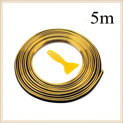 5M Car Seal Styling Interior Stickers Decoration Strip for Renault Koleos QM5 QM6 Scenic Megane Fluenec Latitude Clio Rubbe