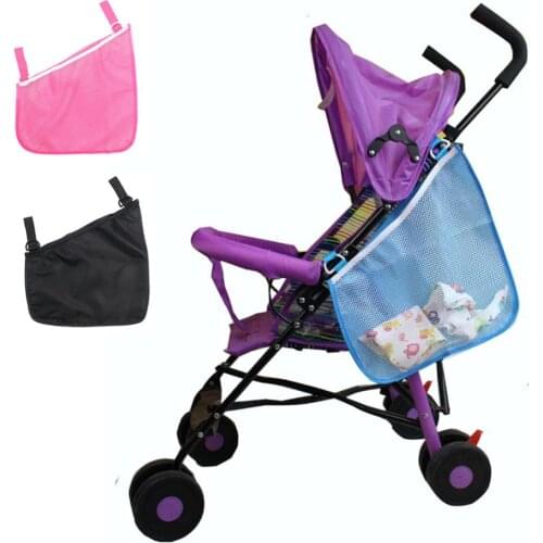 Baby Stroller Pram Side Hanging Mesh Bag Infant Pushchair Storage Net Bag Organizer Baby Trolley Accessories Home Supplies