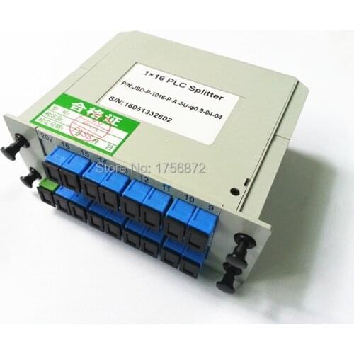Hot Sale 1x16Box Cassette Card Inserting Type 1:16 16 Ports Fiber Optical PLC Splitter