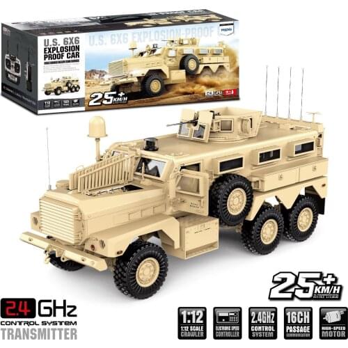 JTY Toys Cougar Blasting Car RC Truck 6X6 Radio Alloy Frame High Speed Crawler Remote Control Vehicles For Children Adults