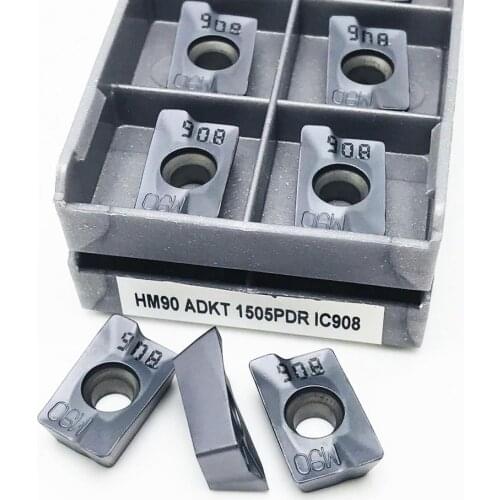 Carbide inserts HM90 ADKT1505 PDR IC908 CNC lathe parts tools ADKT 1505 turning tools cutting milling cutter inserts ADKT