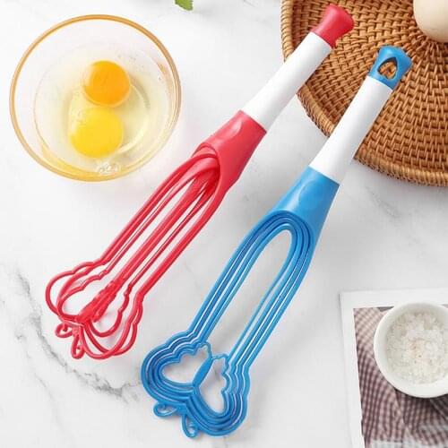Kitchen Whisk Collapsible Manual Handheld Egg Beater Baking Whisk For Blending Butterfly Shape Whisk Milk Egg Beater