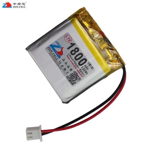 In the core 1800mAh 3.7V high capacity lithium polymer battery 674040 portable devices 704040 Rechargeable Li-ion Cell