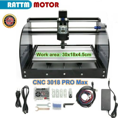 3018Pro Max Mini Laser Engraving Machine ER11 CNC 3018 Pro Max Laser Engraver DIY Hobby Cutting Tools GRBL for Wood PCB PVC