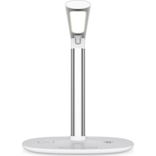 NEW-LED Desk Lamp Wireless Charger Fast Charging for Mobile Phone Headset Smart Watch Home Office Table Lamp