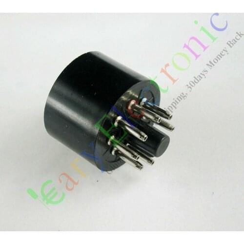 Wholesale and retail 4pc 8pin Bakelite tube socket valve base Triode Rectifier Fr KT88 EL34 6550 6SN7 free shipping