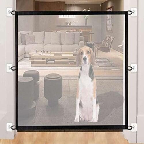 Pet Dog Fence Gate Ingenious Mesh Safety Enclosure For Indoor and Outdoor Dog Gate Pet supplies