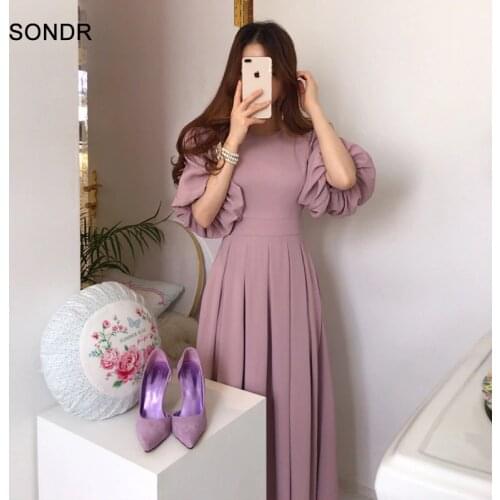 QIAOXICUN Pink Summer Dresses