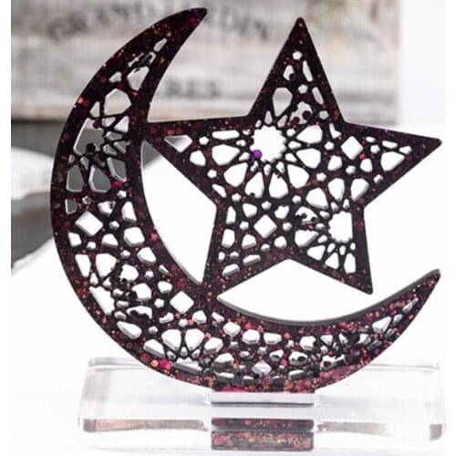 DIY Crystal Epoxy Resin Mold Display Board Base Table Ornaments Silicone Mould A0NF