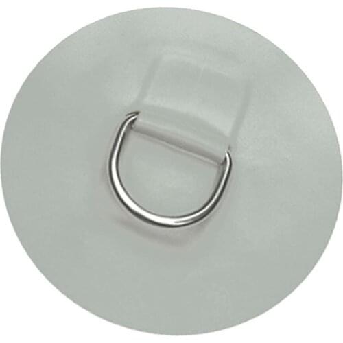 Stainless Steel GRAY D Ring Pad/Patch For PVC Inflatable Boat Raft Dinghy