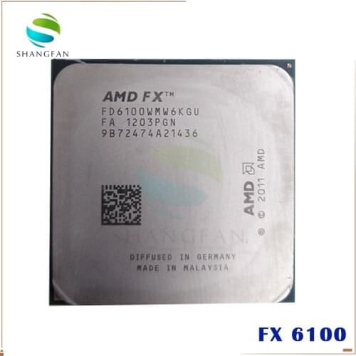 AMD FX-Series FX6100 3.3GHz SIX-Core CPU Processor FX 6100 FD6100WMW6KGU 95W Socket AM3