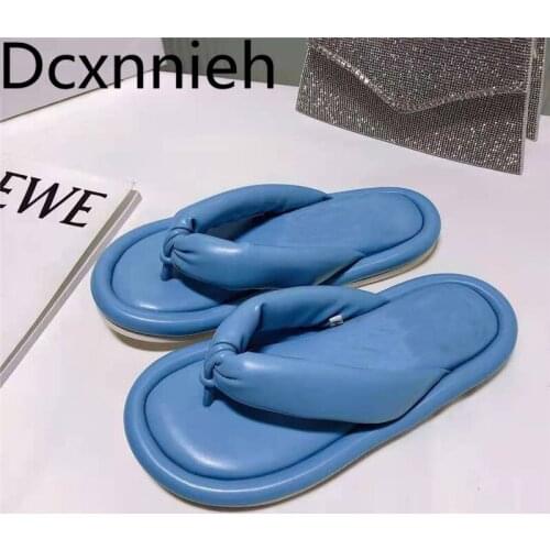 Yellow Flip Flops Summer Beach Shoes Women Candy Color Mules Casual Slides Woman Comfortable Flats Slippers Women Designer Shoes